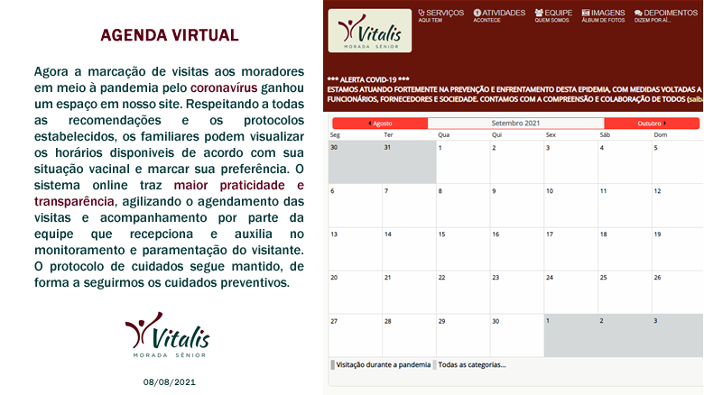 Informe 168 - Agenda virtual de visitas