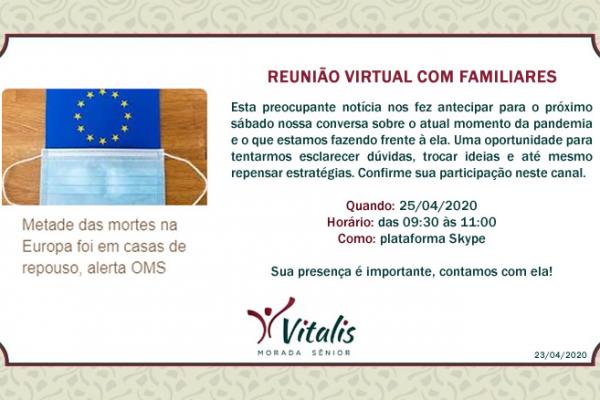 Informe 019 - reunião virtual com familiares